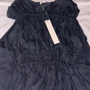 Black Ruched Dress